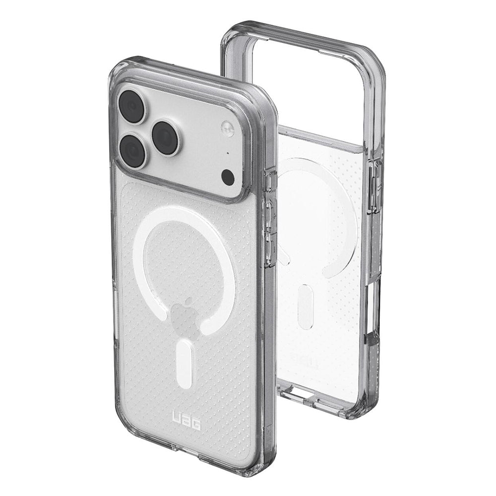 Husa MagSafe pentru Apple iPhone 18 Pro / 17 Pro, Urban Armor Gear, Dot, Argintie