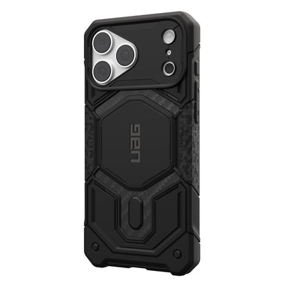 Husa MagSafe pentru Apple iPhone 18 Pro / 17 Pro, Urban Armor Gear, Monarch Pro Carbon, Neagra