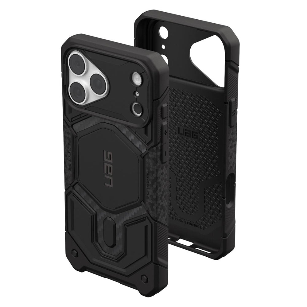 Husa MagSafe pentru Apple iPhone 18 Pro / 17 Pro, Urban Armor Gear, Monarch Pro Carbon, Neagra