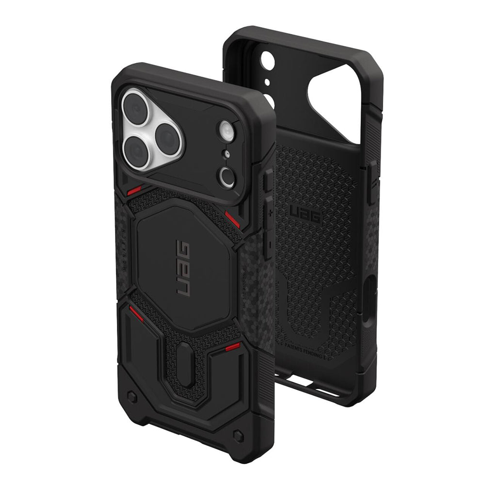 Husa MagSafe pentru Apple iPhone 18 Pro / 17 Pro, Urban Armor Gear, Monarch Pro Kevlar, Neagra