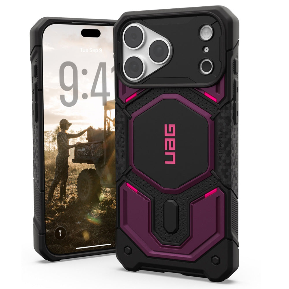 Husa MagSafe pentru Apple iPhone 18 Pro / 17 Pro, Urban Armor Gear, Monarch Pro, Mov