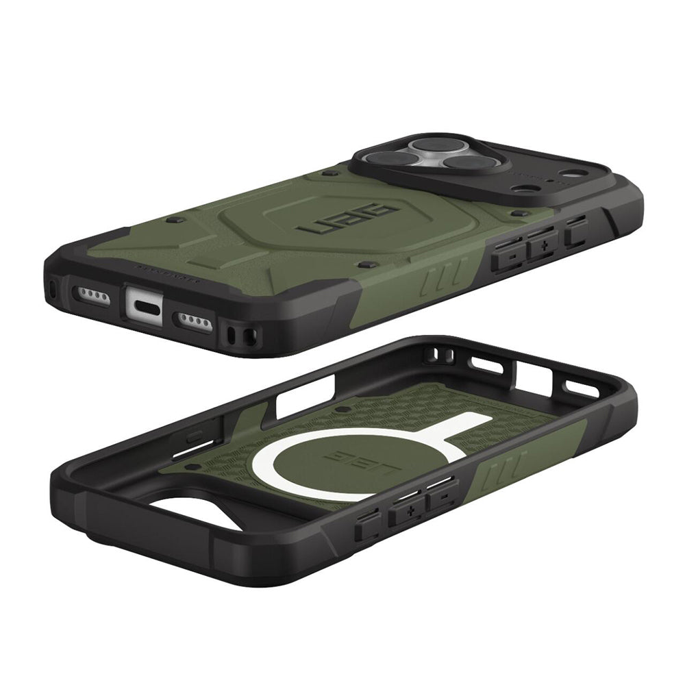 Husa MagSafe pentru Apple iPhone 18 Pro / 17 Pro, Urban Armor Gear, Pathfinder, Verde