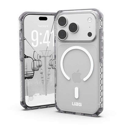 Husa MagSafe pentru Apple iPhone 18 Pro / 17 Pro, Urban Armor Gear, Plyo LT, Argintie