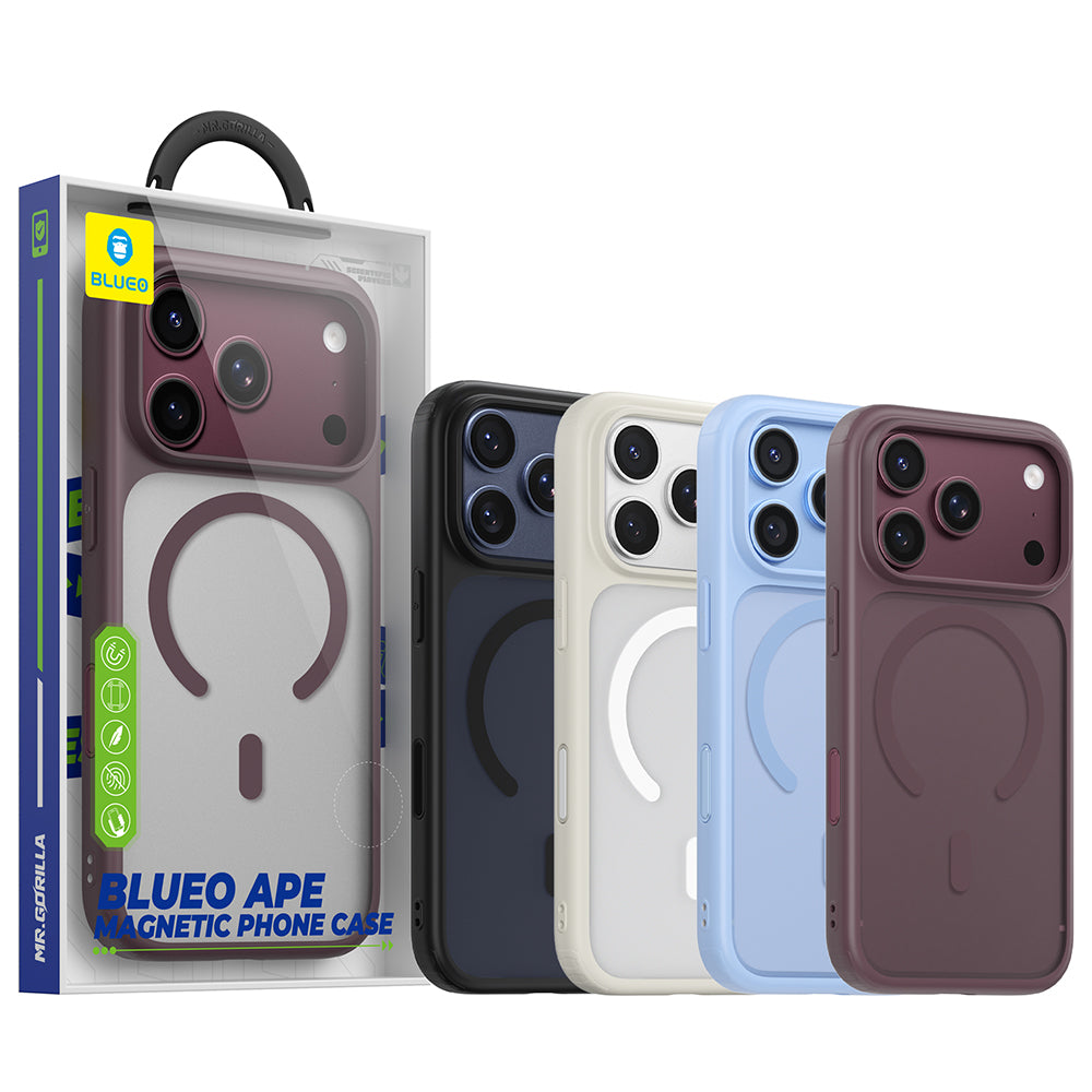 Husa MagSafe pentru Apple iPhone 18 Pro Max / 17 Pro Max, Blueo, APE Anti-Drop, Neagra