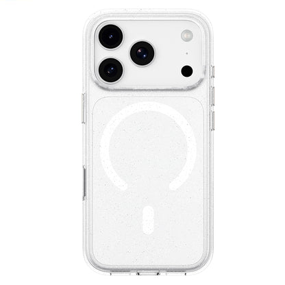 Husa MagSafe pentru Apple iPhone 18 Pro Max / 17 Pro Max, Blueo, Crystal Pro Anti-Drop Glitter, Transparenta