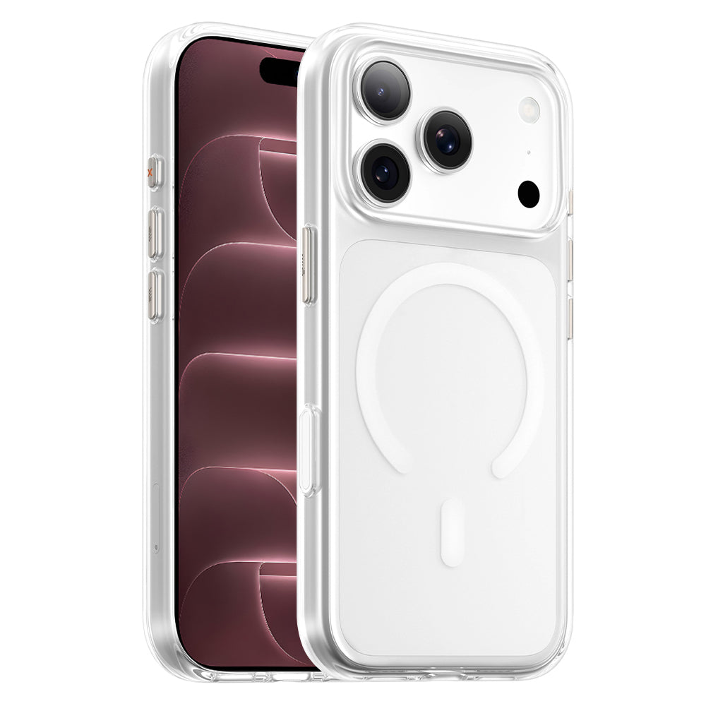 Husa MagSafe pentru Apple iPhone 18 Pro Max / 17 Pro Max, Blueo, Crystal Pro Anti-Drop, Transparenta