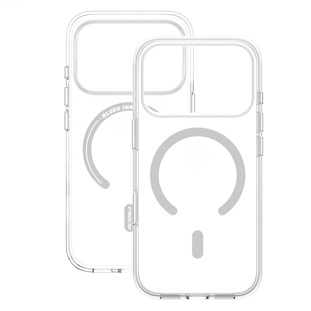 Husa MagSafe pentru Apple iPhone 18 Pro Max / 17 Pro Max, Blueo, Crystal Pro Anti-Drop, Transparenta
