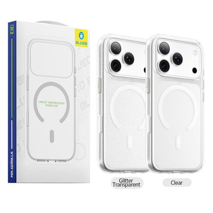 Husa MagSafe pentru Apple iPhone 18 Pro Max / 17 Pro Max, Blueo, Crystal Pro Anti-Drop, Transparenta