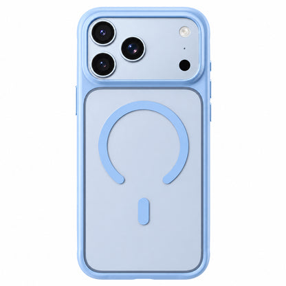 Husa MagSafe pentru Apple iPhone 18 Pro Max / 17 Pro Max, Blueo, Skin Friendly Anti-Drop, Albastra Satinata