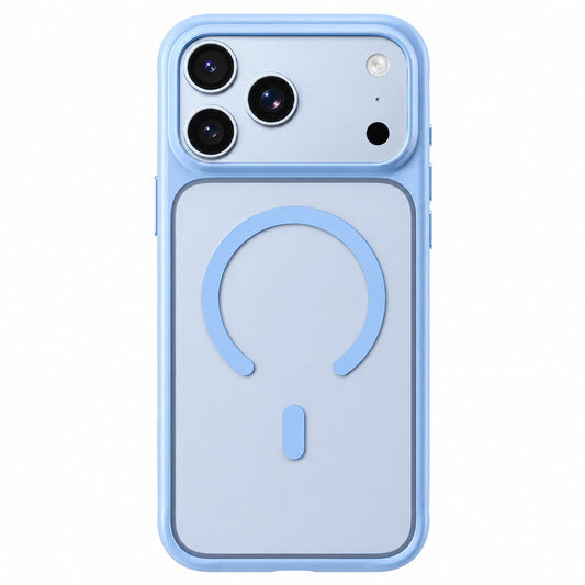 Husa MagSafe pentru Apple iPhone 18 Pro Max / 17 Pro Max, Blueo, Skin Friendly Anti-Drop, Albastra Satinata