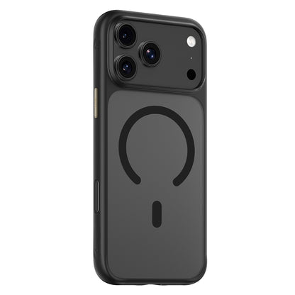 Husa MagSafe pentru Apple iPhone 18 Pro Max / 17 Pro Max, Blueo, Skin Friendly Anti-Drop, Neagra Satinata