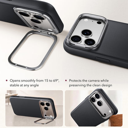 Husa MagSafe pentru Apple iPhone 18 Pro Max / 17 Pro Max, ESR, Atelier with Kickstand, Neagra