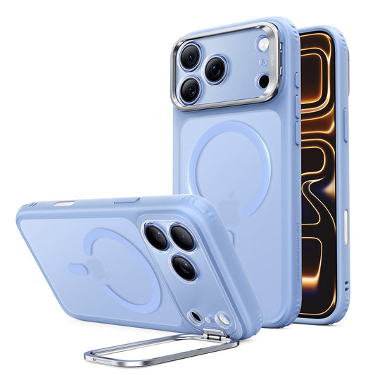 Husa MagSafe pentru Apple iPhone 18 Pro Max / 17 Pro Max, ESR, Classic Hybrid Kickstand, Bleu Satinata