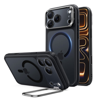 Husa MagSafe pentru Apple iPhone 18 Pro Max / 17 Pro Max, ESR, Classic Hybrid Kickstand, Neagra Satinata