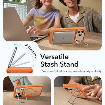 Husa MagSafe pentru Apple iPhone 18 Pro Max / 17 Pro Max, ESR, Classic Hybrid Kickstand, Portocalie Satinata