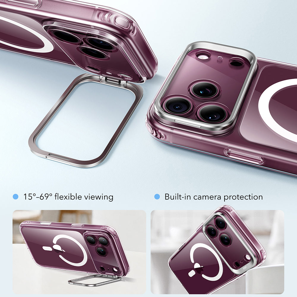 Husa MagSafe pentru Apple iPhone 18 Pro Max / 17 Pro Max, ESR, Classic Hybrid Kickstand, Transparenta