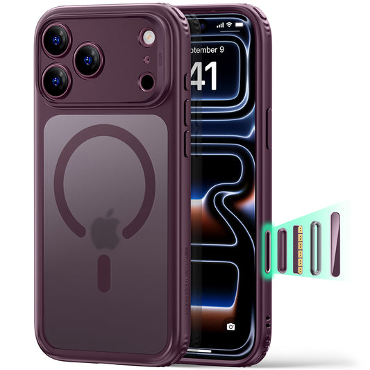 Husa MagSafe pentru Apple iPhone 18 Pro Max / 17 Pro Max, ESR, Classic Hybrid, Visinie Inchis Satinata