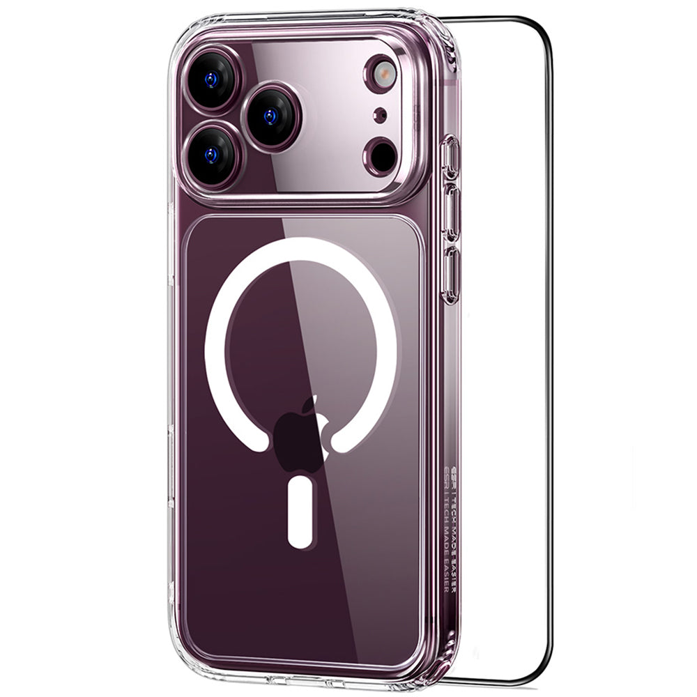 Husa MagSafe pentru Apple iPhone 18 Pro Max / 17 Pro Max, ESR, Classic Hybrid with Screen Protector, Transparenta