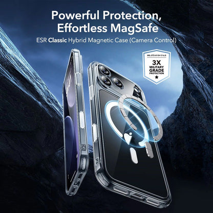 Husa MagSafe pentru Apple iPhone 18 Pro Max / 17 Pro Max, ESR, Classic Hybrid with Screen Protector, Transparenta
