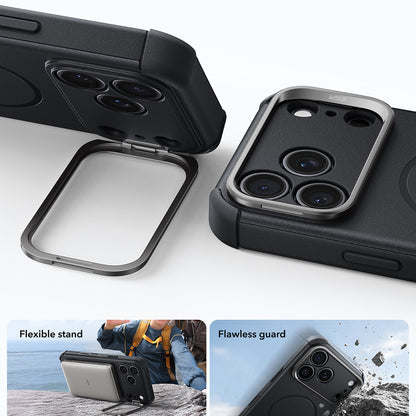 Husa MagSafe pentru Apple iPhone 18 Pro Max / 17 Pro Max, ESR, Cyber Armor Kickstand, Neagra
