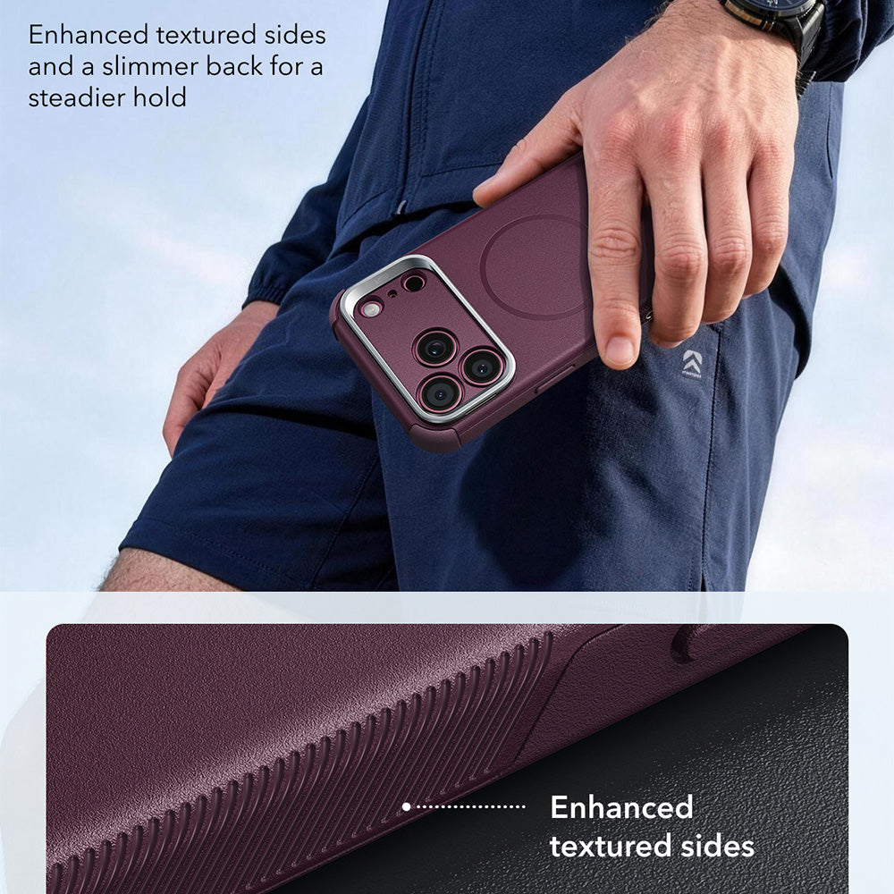 Husa MagSafe pentru Apple iPhone 18 Pro Max / 17 Pro Max, ESR, Cyber Armor Kickstand, Visinie Inchis Satinata