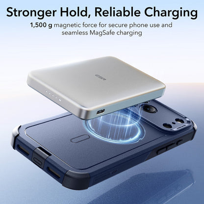 Husa MagSafe pentru Apple iPhone 18 Pro Max / 17 Pro Max, ESR, Cyber, Bleumarin