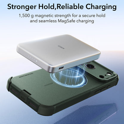 Husa MagSafe pentru Apple iPhone 18 Pro Max / 17 Pro Max, ESR, Cyber, Verde