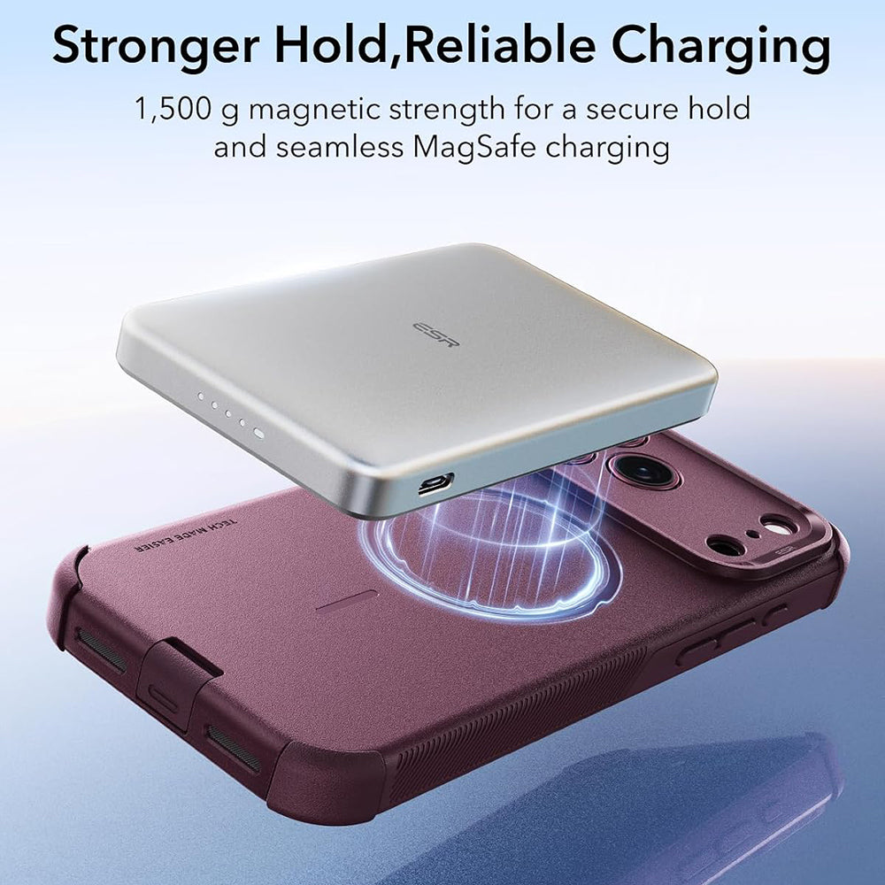 Husa MagSafe pentru Apple iPhone 18 Pro Max / 17 Pro Max, ESR, Cyber, Visinie Inchis Satinata