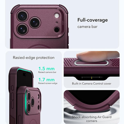 Husa MagSafe pentru Apple iPhone 18 Pro Max / 17 Pro Max, ESR, Cyber, Visinie Inchis Satinata