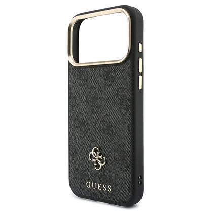 Husa MagSafe pentru Apple iPhone 18 Pro Max / 17 Pro Max, Guess, 4G Cardslot & Big Strap, Neagra
