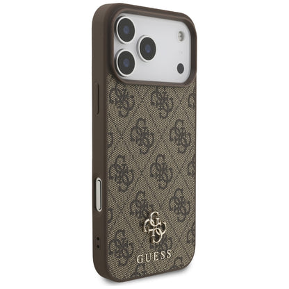 Husa MagSafe pentru Apple iPhone 18 Pro Max / 17 Pro Max, Guess, 4G Small and Classic, Maro