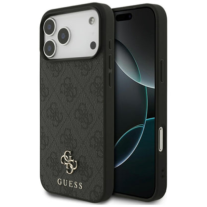 Husa MagSafe pentru Apple iPhone 18 Pro Max / 17 Pro Max, Guess, 4G Small and Classic, Neagra