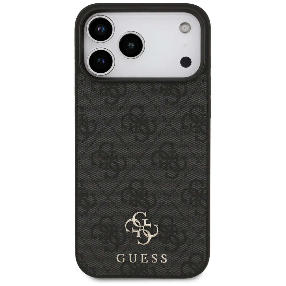 Husa MagSafe pentru Apple iPhone 18 Pro Max / 17 Pro Max, Guess, 4G Small and Classic, Neagra