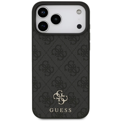 Husa MagSafe pentru Apple iPhone 18 Pro Max / 17 Pro Max, Guess, 4G Small and Classic, Neagra