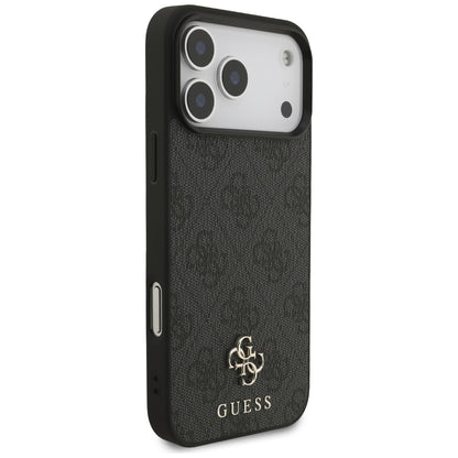 Husa MagSafe pentru Apple iPhone 18 Pro Max / 17 Pro Max, Guess, 4G Small and Classic, Neagra