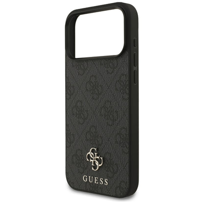 Husa MagSafe pentru Apple iPhone 18 Pro Max / 17 Pro Max, Guess, 4G Small and Classic, Neagra
