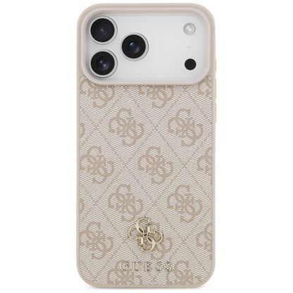 Husa MagSafe pentru Apple iPhone 18 Pro Max / 17 Pro Max, Guess, 4G Small and Classic, Roz