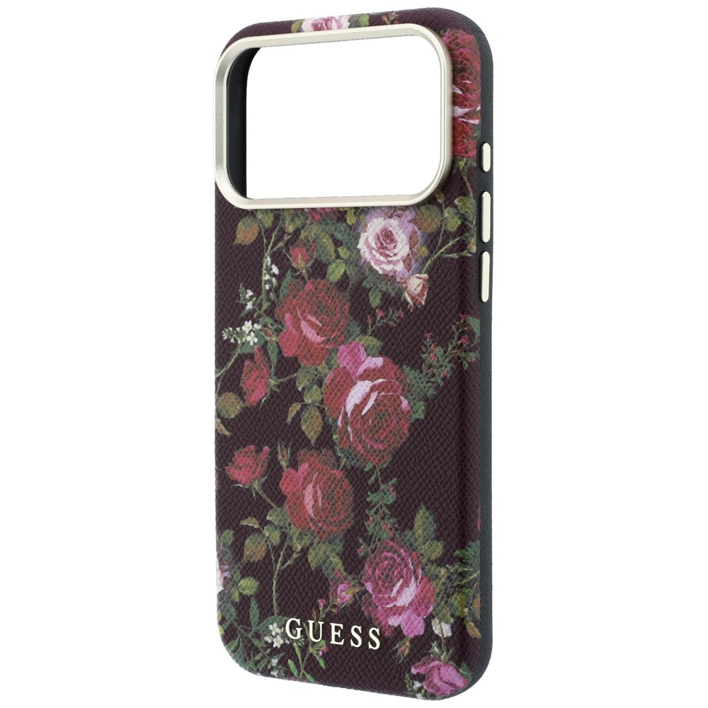 Husa MagSafe pentru Apple iPhone 18 Pro Max / 17 Pro Max, Guess, Blossom Roses Print, Visinie