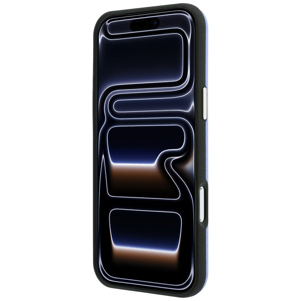 Husa MagSafe pentru Apple iPhone 18 Pro Max / 17 Pro Max, Guess, Grained Round Strass Logo, Bleu