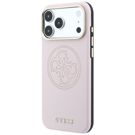 Husa MagSafe pentru Apple iPhone 18 Pro Max / 17 Pro Max, Guess, Perforated 4G, Roz