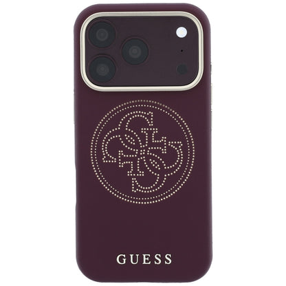 Husa MagSafe pentru Apple iPhone 18 Pro Max / 17 Pro Max, Guess, Perforated 4G, Visinie