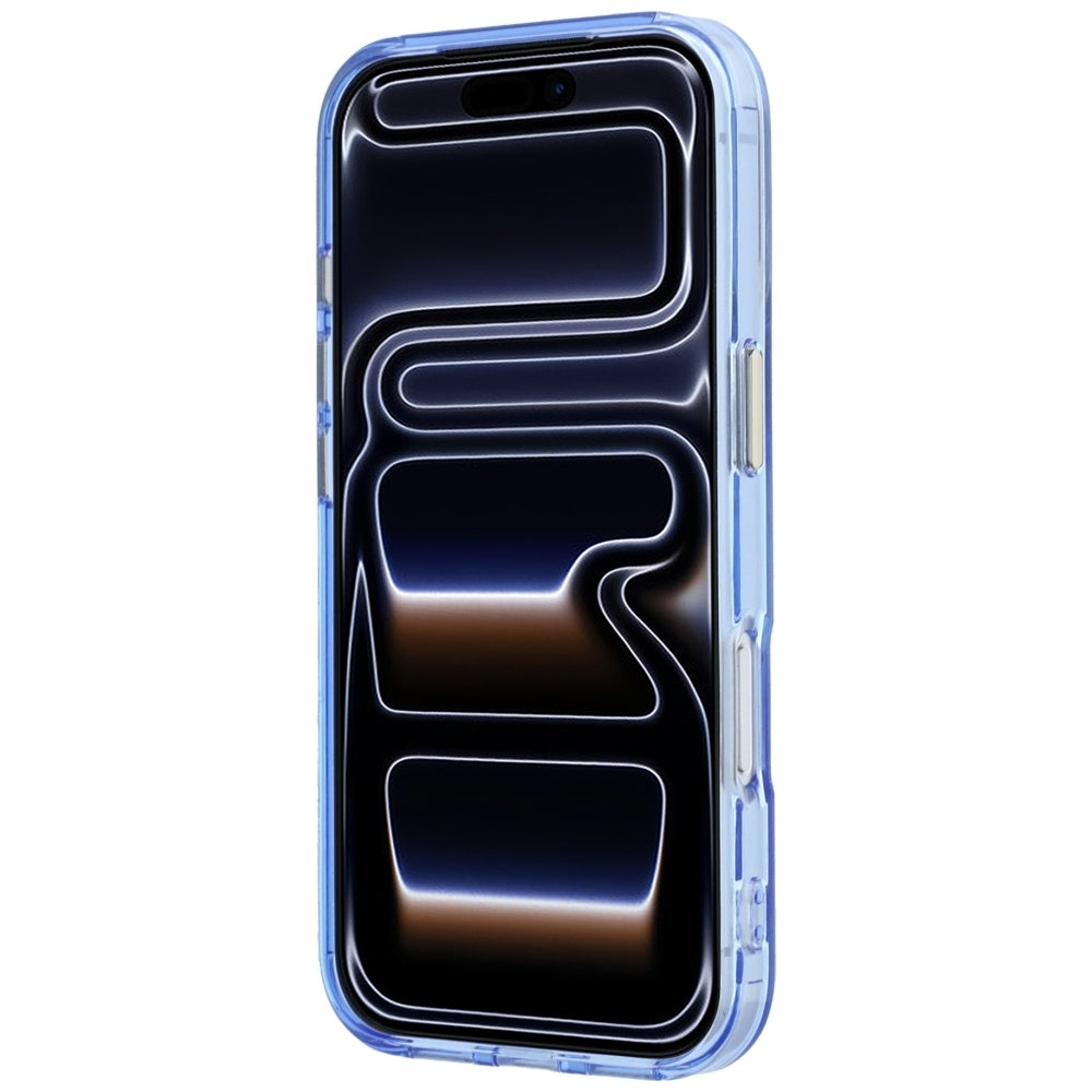 Husa MagSafe pentru Apple iPhone 18 Pro Max / 17 Pro Max, Guess, Ring Stand Script Metal Logo, Bleu