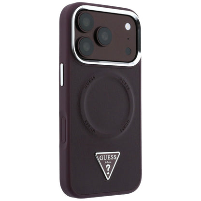 Husa MagSafe pentru Apple iPhone 18 Pro Max / 17 Pro Max, Guess, Triangle Logo, Visinie