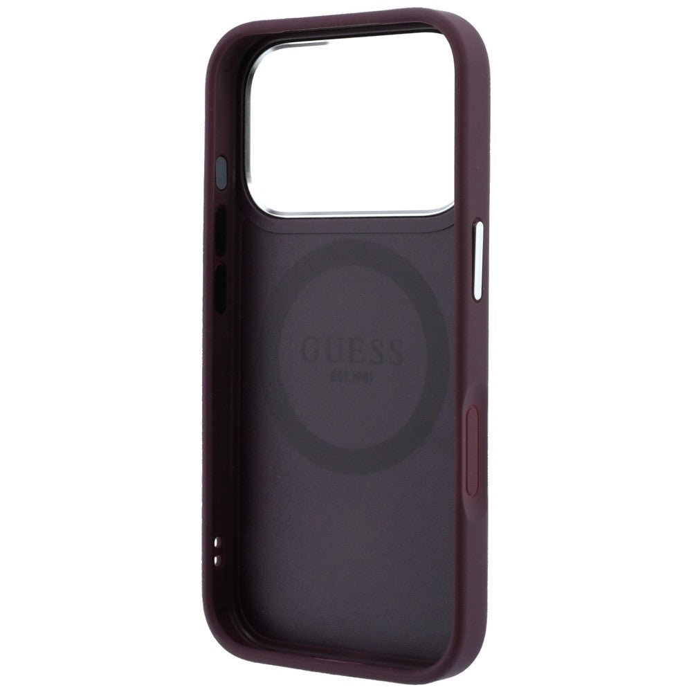 Husa MagSafe pentru Apple iPhone 18 Pro Max / 17 Pro Max, Guess, Triangle Logo, Visinie