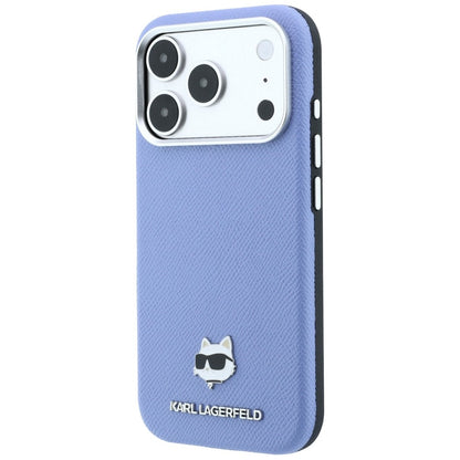 Husa MagSafe pentru Apple iPhone 18 Pro Max / 17 Pro Max, Karl Lagerfeld, Grained Choupette Head, Bleu