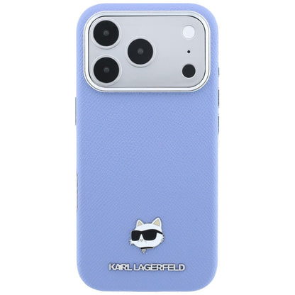 Husa MagSafe pentru Apple iPhone 18 Pro Max / 17 Pro Max, Karl Lagerfeld, Grained Choupette Head, Bleu