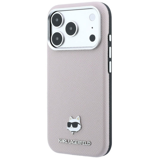Husa MagSafe pentru Apple iPhone 18 Pro Max / 17 Pro Max, Karl Lagerfeld, Grained Choupette Head, Roz