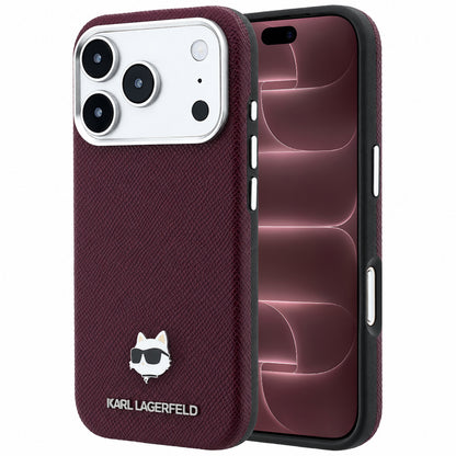 Husa MagSafe pentru Apple iPhone 18 Pro Max / 17 Pro Max, Karl Lagerfeld, Grained Choupette Head, Visinie