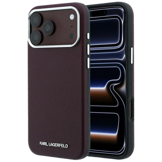 Husa MagSafe pentru Apple iPhone 18 Pro Max / 17 Pro Max, Karl Lagerfeld, Grained Elongated Logo, Visinie