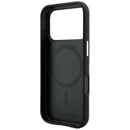 Husa MagSafe pentru Apple iPhone 18 Pro Max / 17 Pro Max, Karl Lagerfeld, Grained Embossed Ring , Neagra